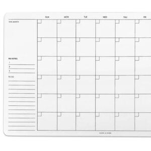 NWT Cloth + Paper Undated Monthly Desk Pad